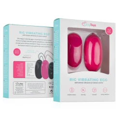 Œuf vibrant XL avec télécommande - Rose