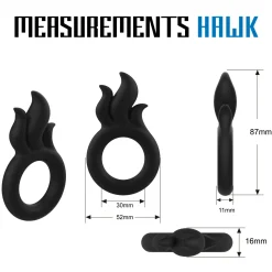 Velv'Or - Rooster Hawk Flaming Crest Cock Ring