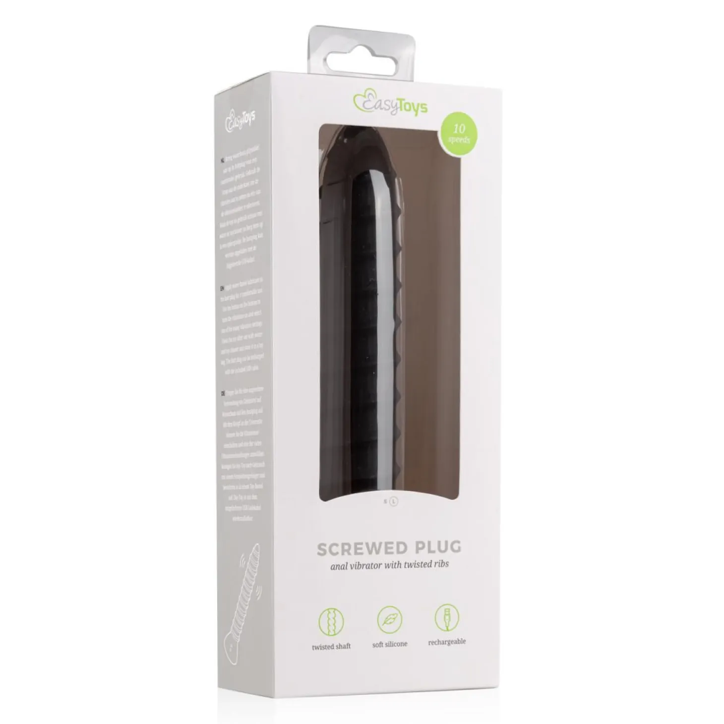 Vibrateur anal à plug vissé - Large 15,5 cm