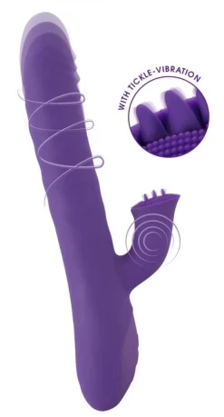 Vibrateur lapin rotatif et de poussée