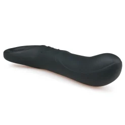 Vibromasseur anal en noir - 15,5 cm