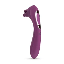 Vibromasseur avec Perles Rotatives - Violet