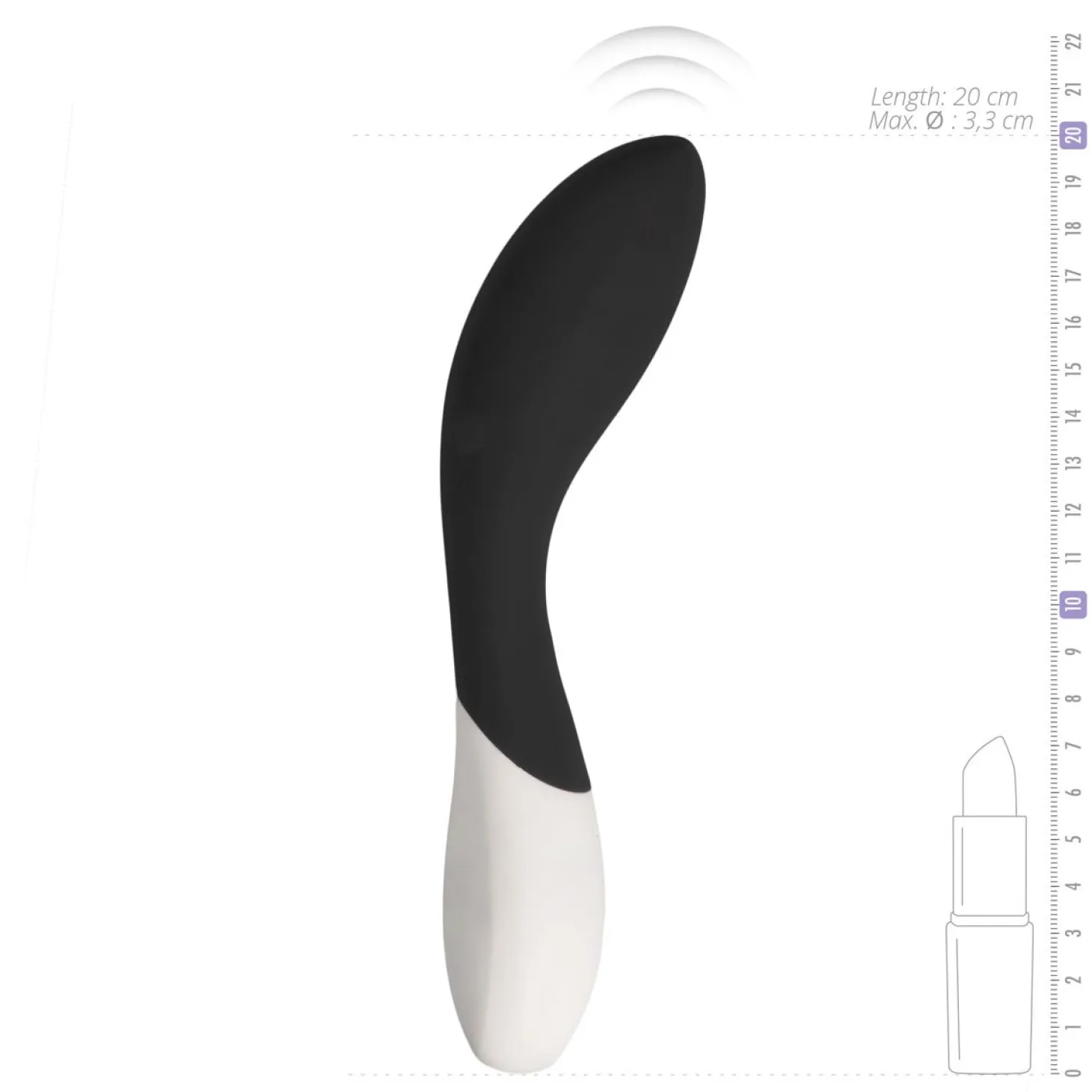 Vibromasseur d'ondes Lelo Mona Noir