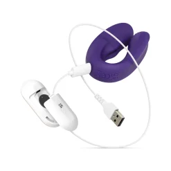 Vibromasseur pour Couples avec Télécommande - Violet