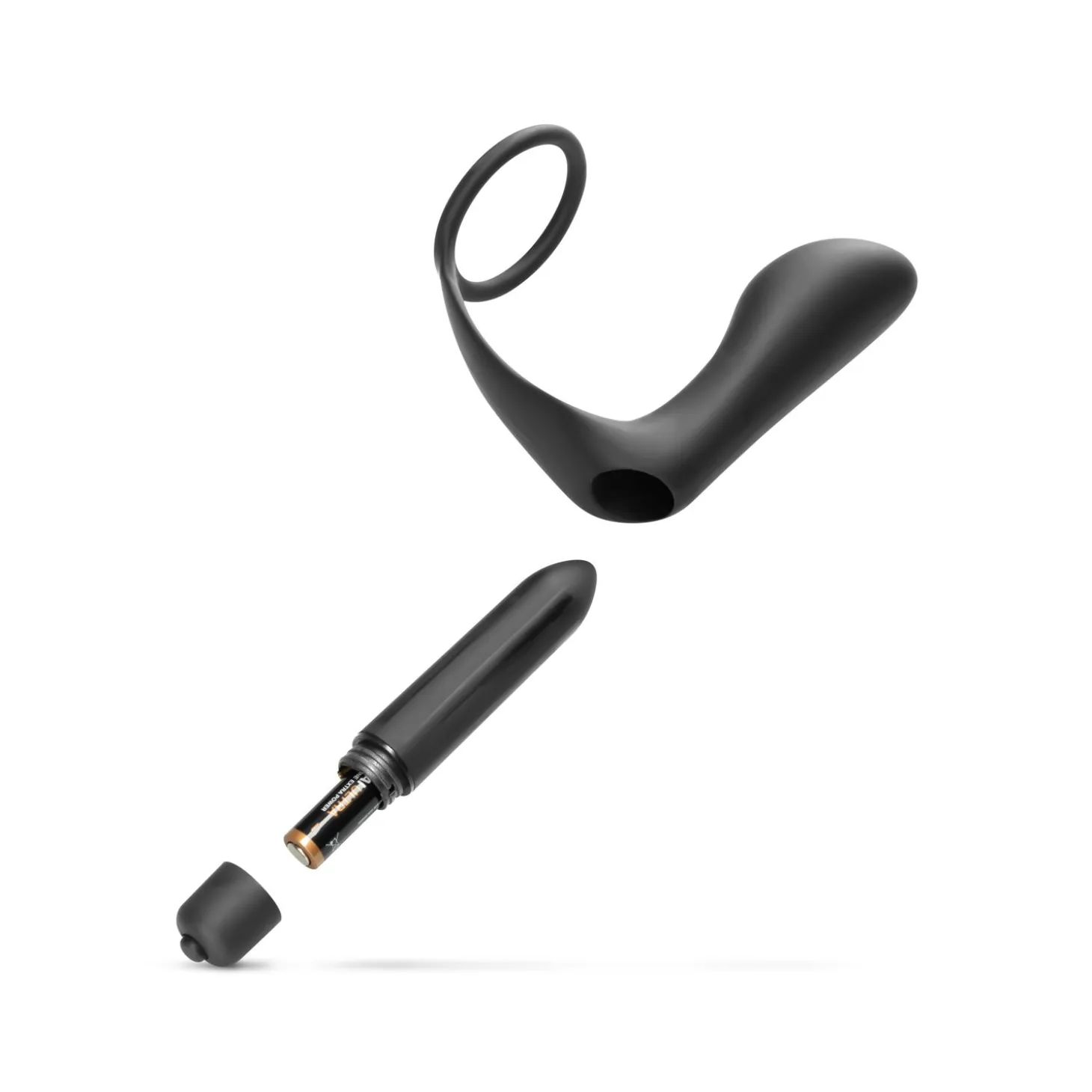 Vibromasseur Prostate & Cockring - Noir