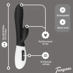 Vibromasseur Rabbit - Noir - Teazers