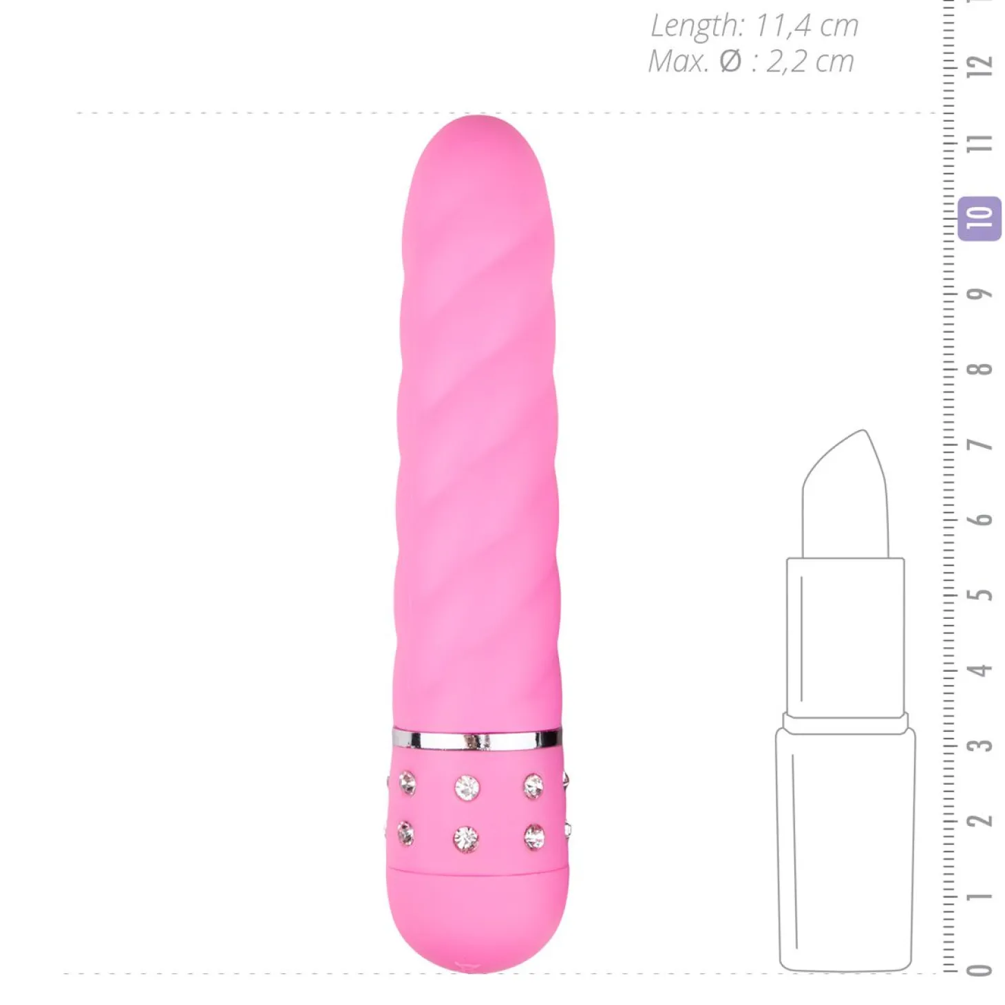 Vibromasseur rose Love Diamond