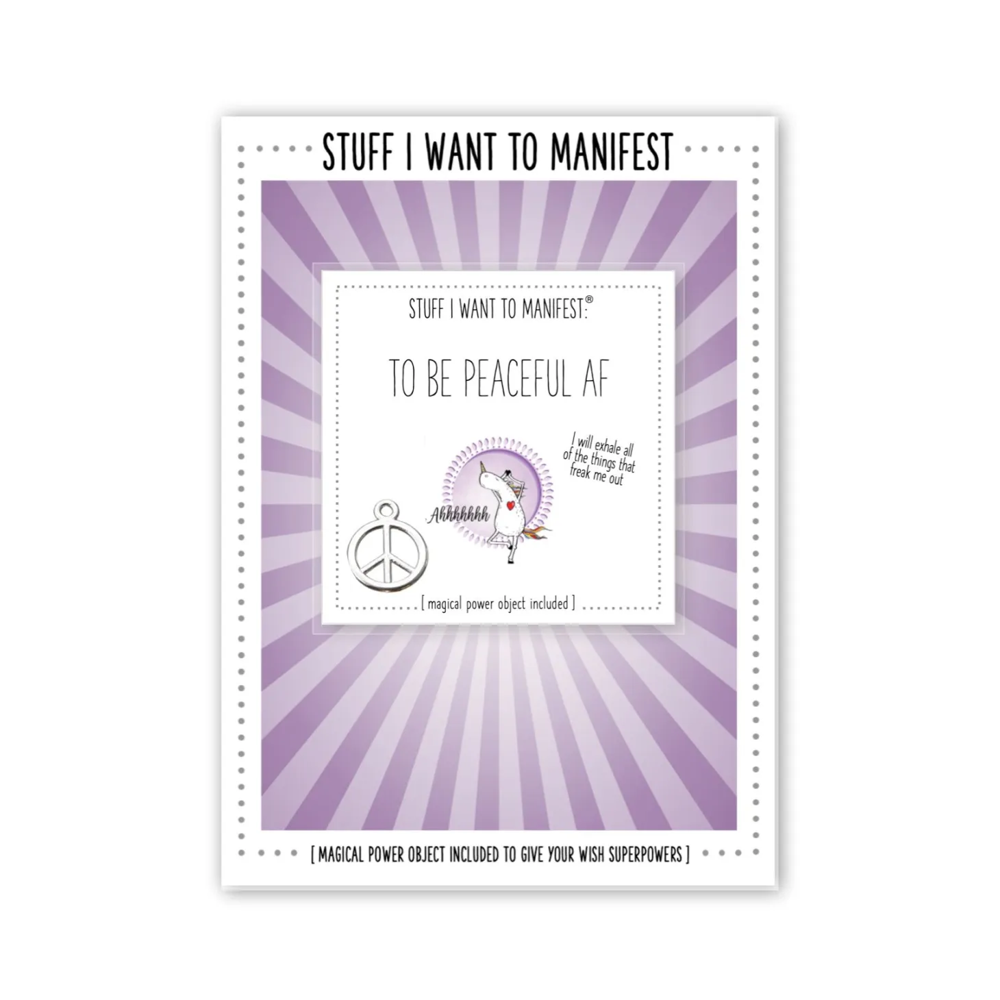 WARM HUMAN – Carte de Manifestation – Peaceful AF