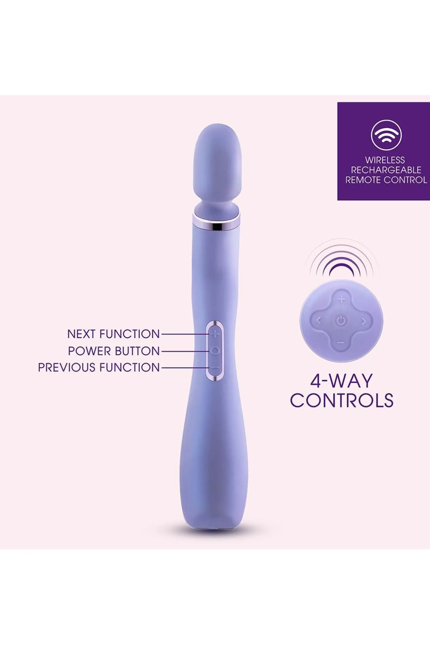 Wellness - Vibromasseur Baguette Eternal - Lavande
