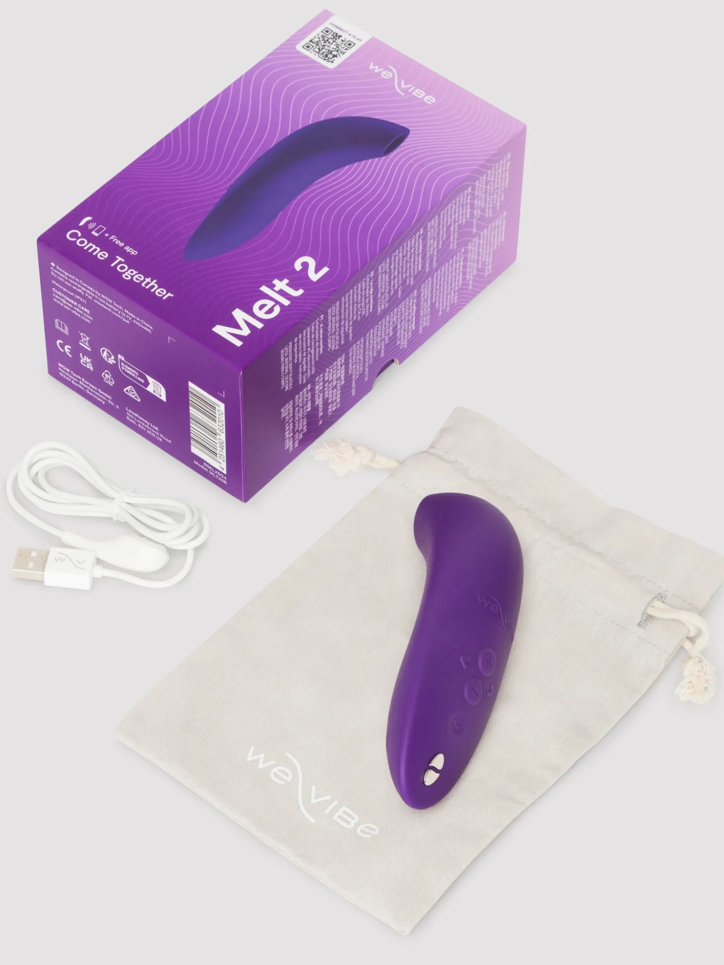 We-Vibe - Melt 2 Stimulateur Clitoridien Connecté par Application - Violet