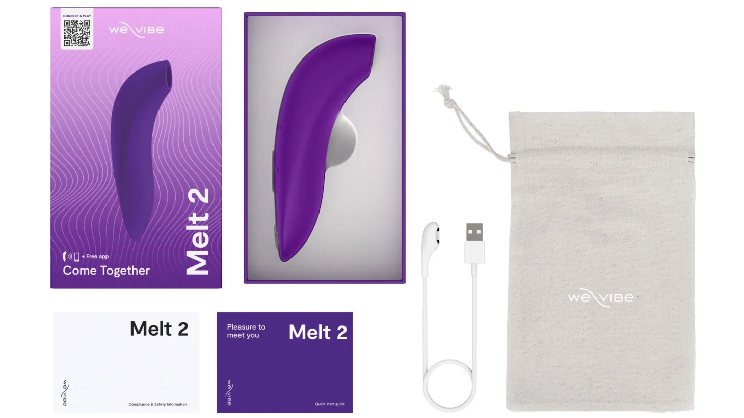 We-Vibe - Melt 2 Stimulateur Clitoridien Connecté par Application - Violet