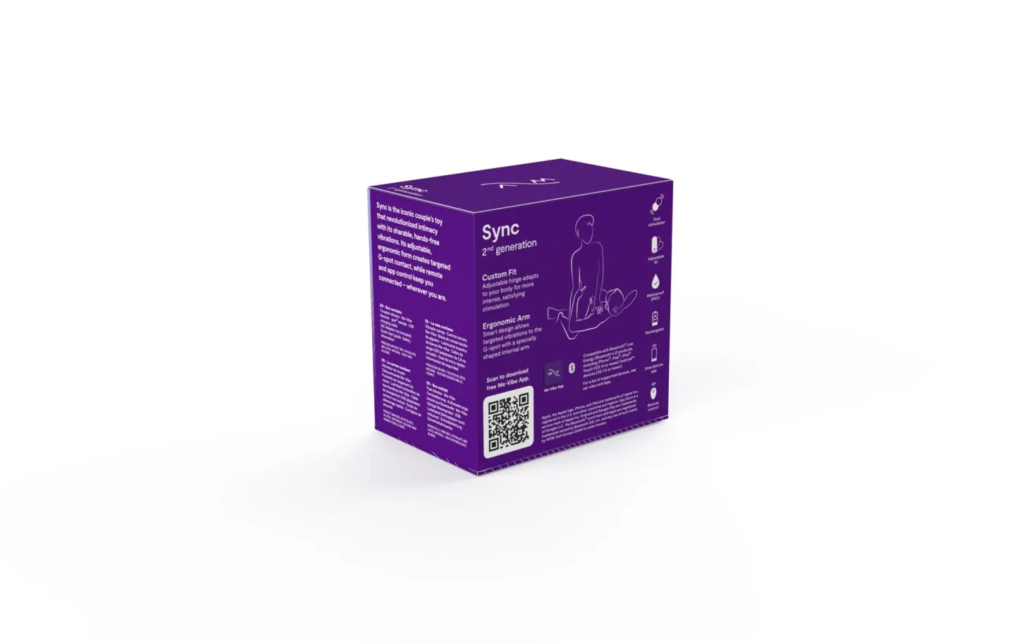 We-Vibe Sync 2 Vibromasseur pour Couples avec Télécommande et Application - Violet