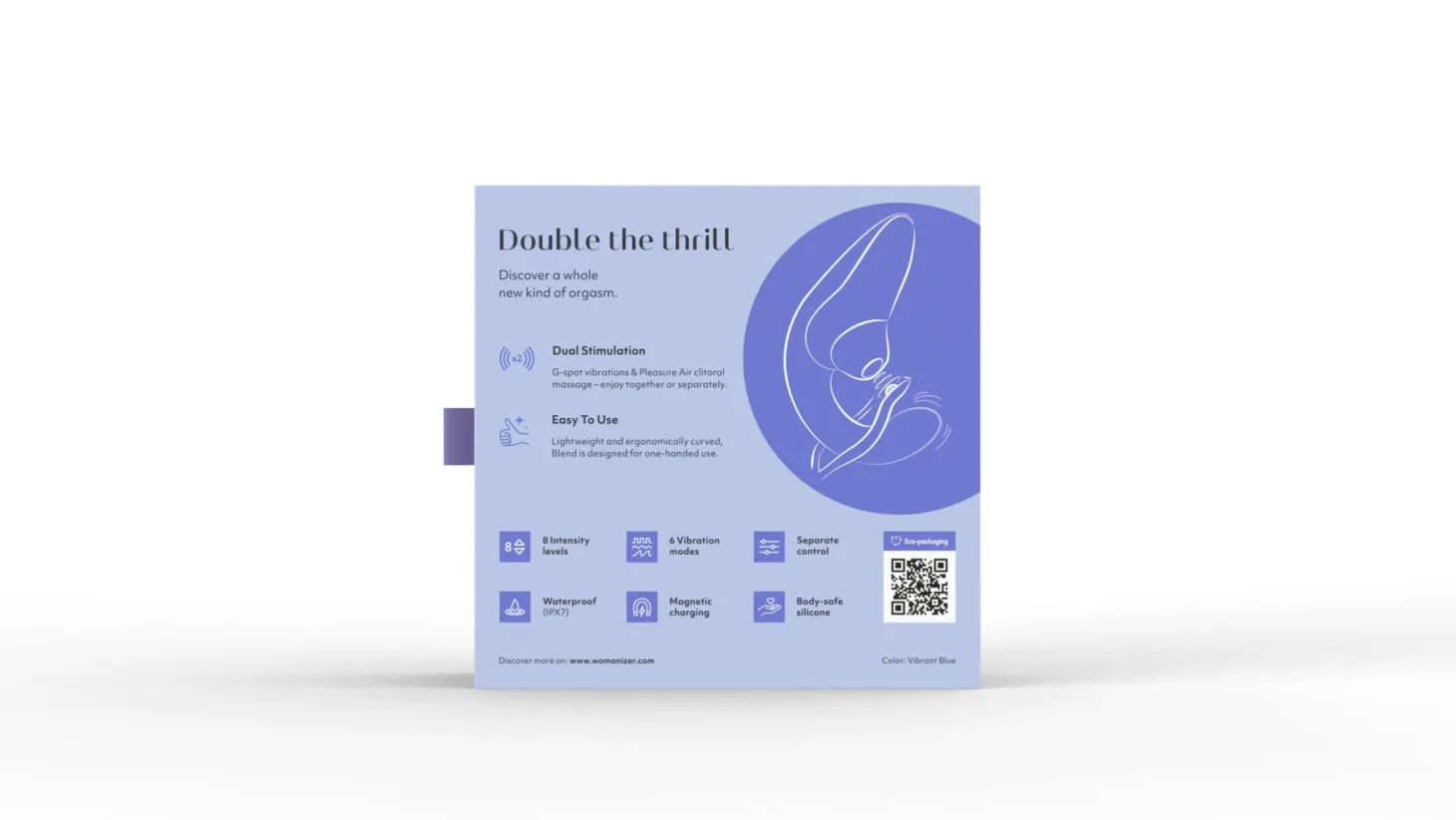 Womanizer Blend - Double stimulation - Bleu