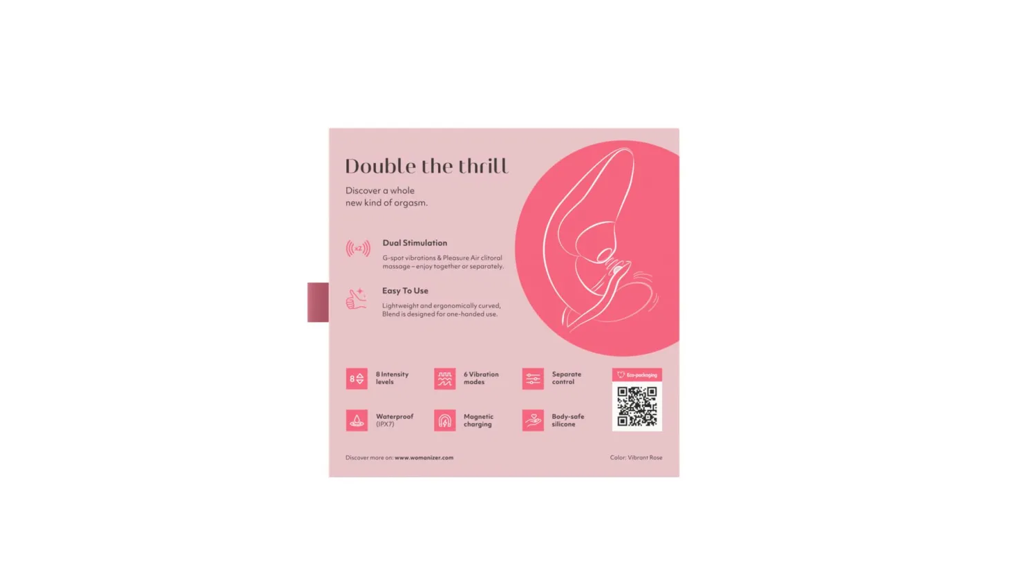 Womanizer Blend - Double stimulation - Rose
