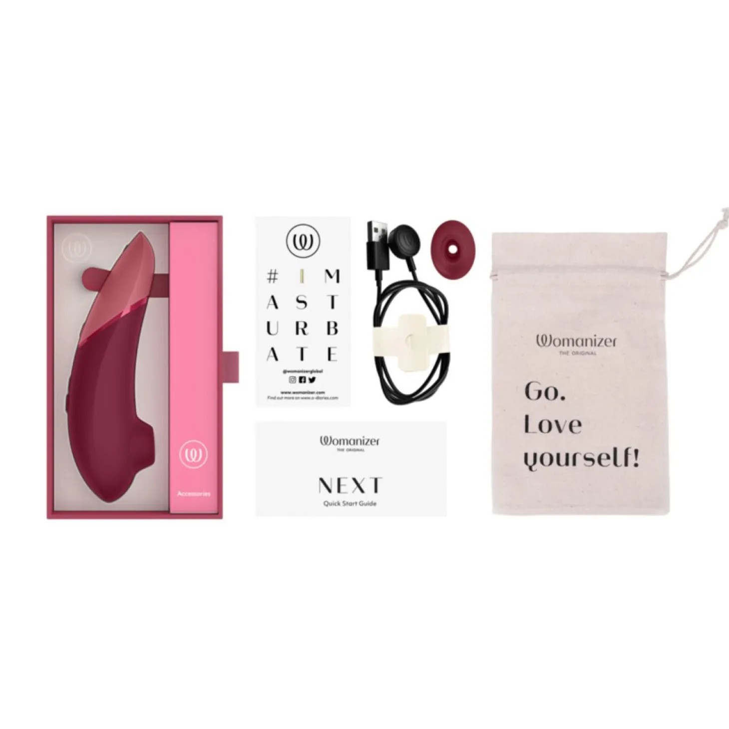 Womanizer Next - Stimulateur Clitoridien - Bordeaux