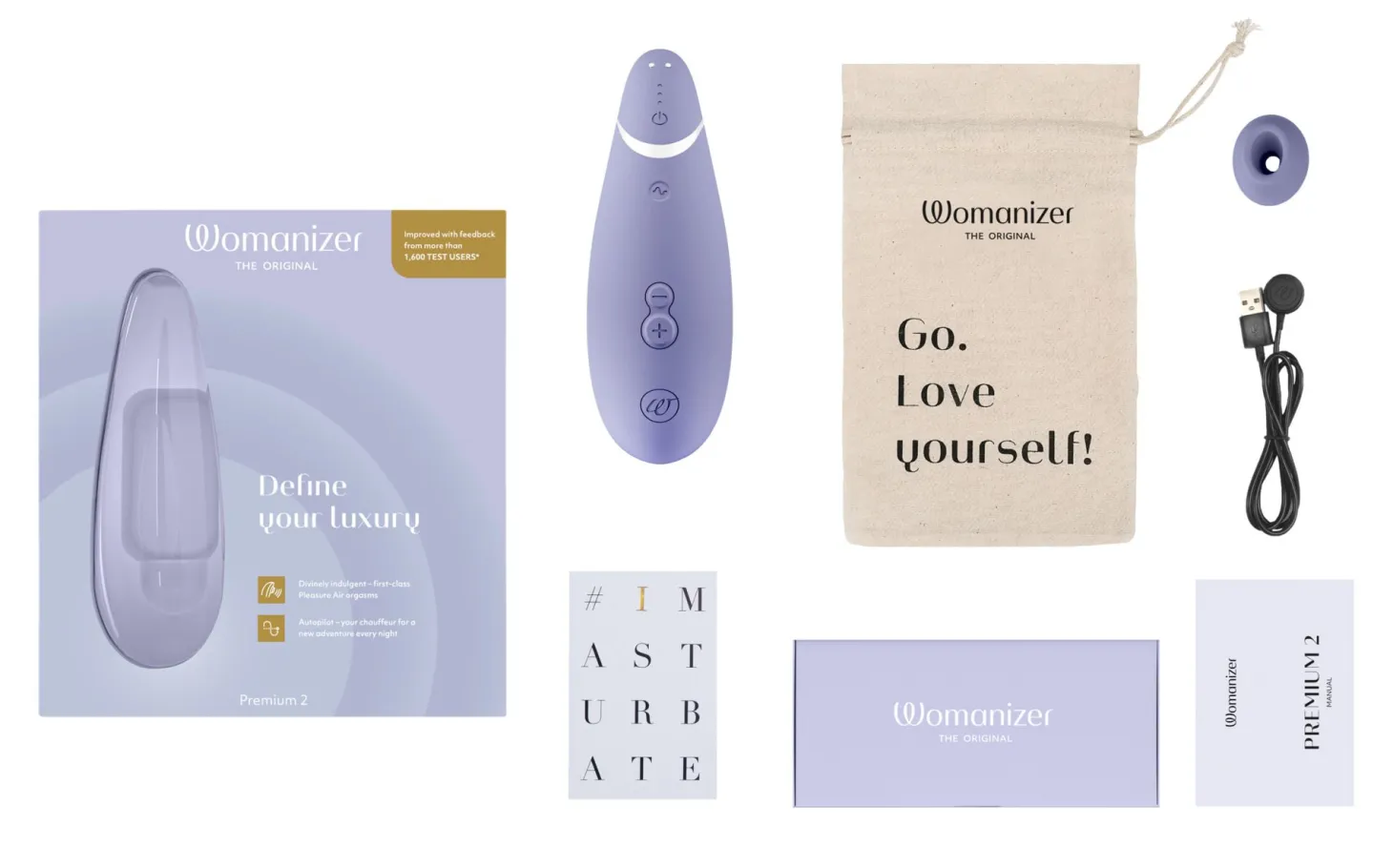 Womanizer Premium 2 - Stimulateur clitoridien à air pulsé - Violet