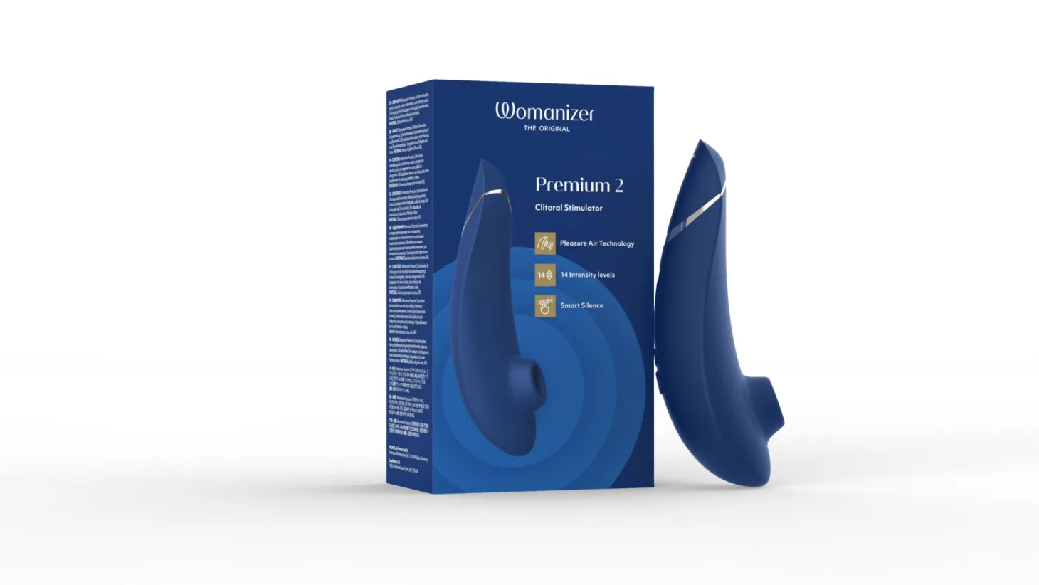 Womanizer Premium 2 - Stimulateur clitoridien à air pulsé - Bleu