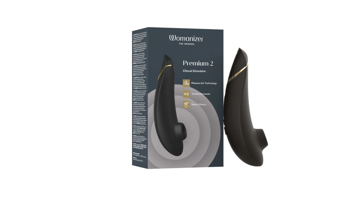 Womanizer Premium 2 - Stimulateur clitoridien à air pulsé - Noir