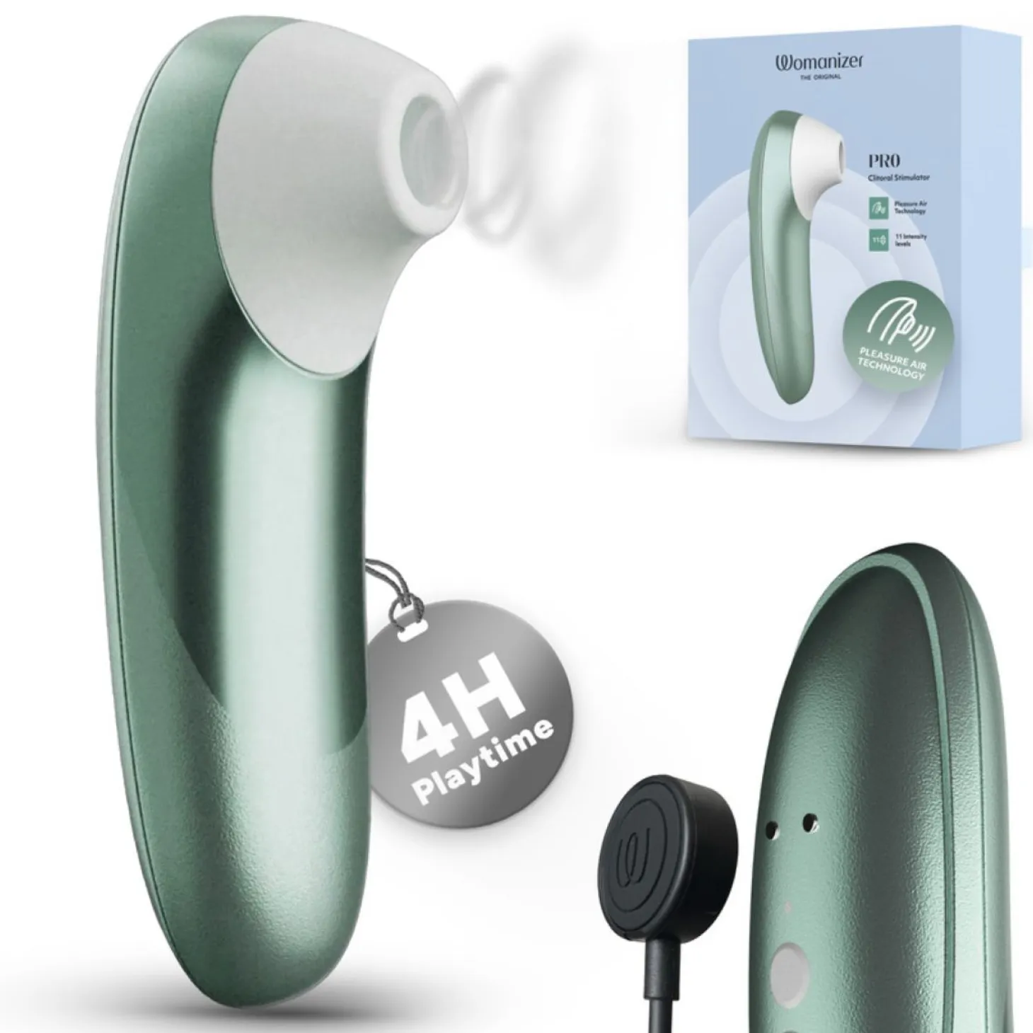 Womanizer - Pro Stimulateur Clitoridien - Vert