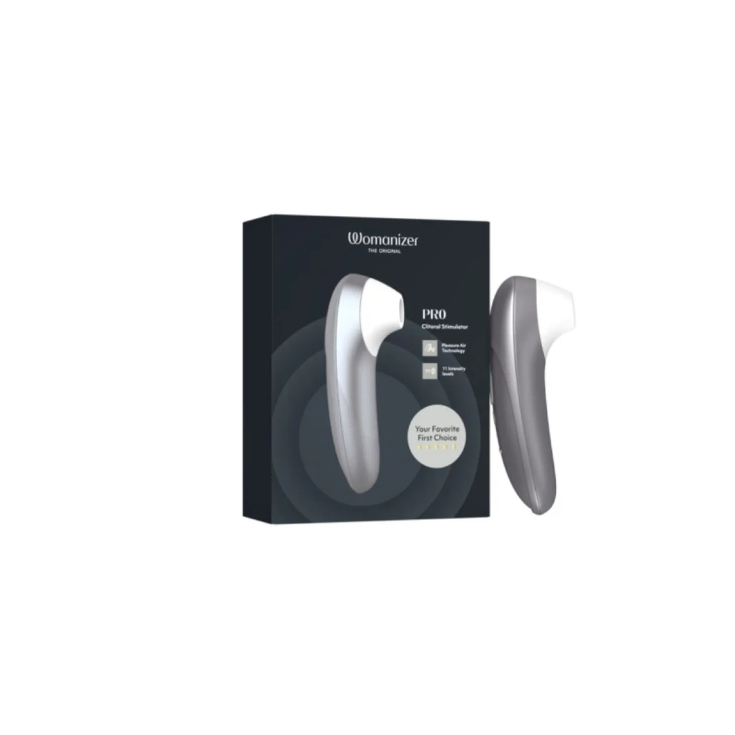 Womanizer - Pro Stimulateur Clitoridien - Argent
