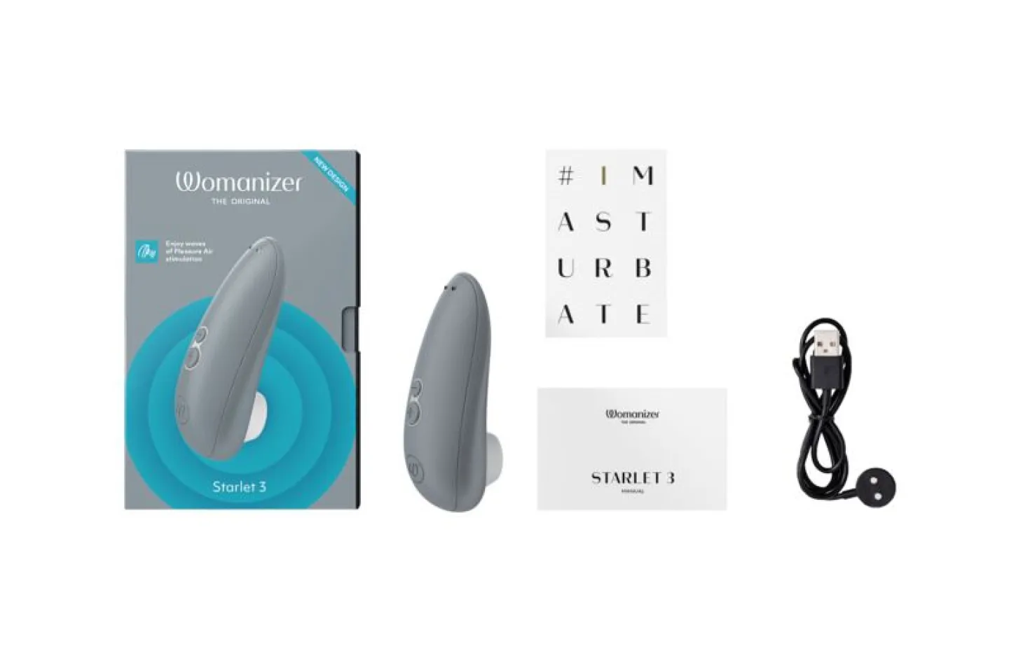 Womanizer Starlet 3 - Stimulateur clitoridien à air pulsé - Gris