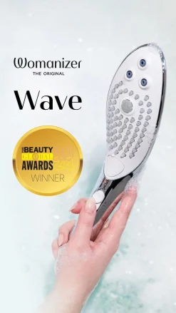 Womanizer Wave - Pommeau de douche pour stimulation clitoridienne - Blanc