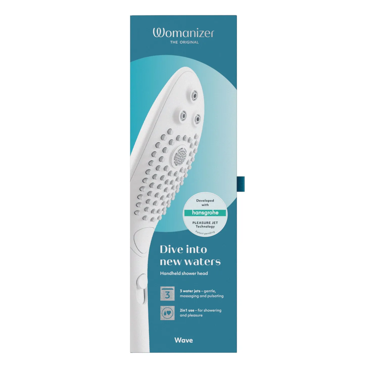 Womanizer Wave - Pommeau de douche pour stimulation clitoridienne - Blanc
