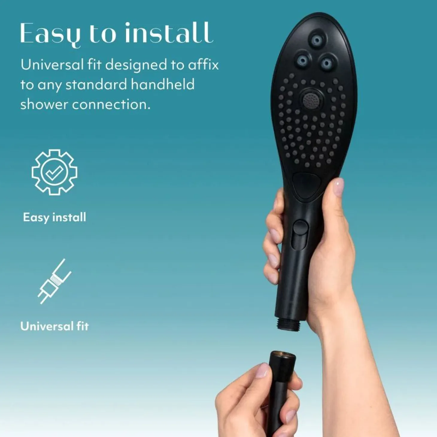 Womanizer Wave - Pommeau de douche pour stimulation clitoridienne - Noir