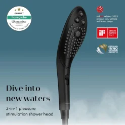 Womanizer Wave - Pommeau de douche pour stimulation clitoridienne - Noir