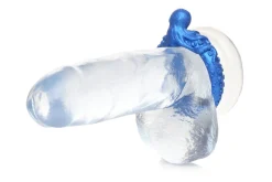 XR Brands - Anneau en silicone Poseidon's Octo-Ring pour pénis - Bleu