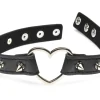 XR Brands - Collier Cœur Piquants - Noir