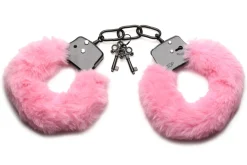 XR Brands - Cuffed in Fur Menottes - Rose