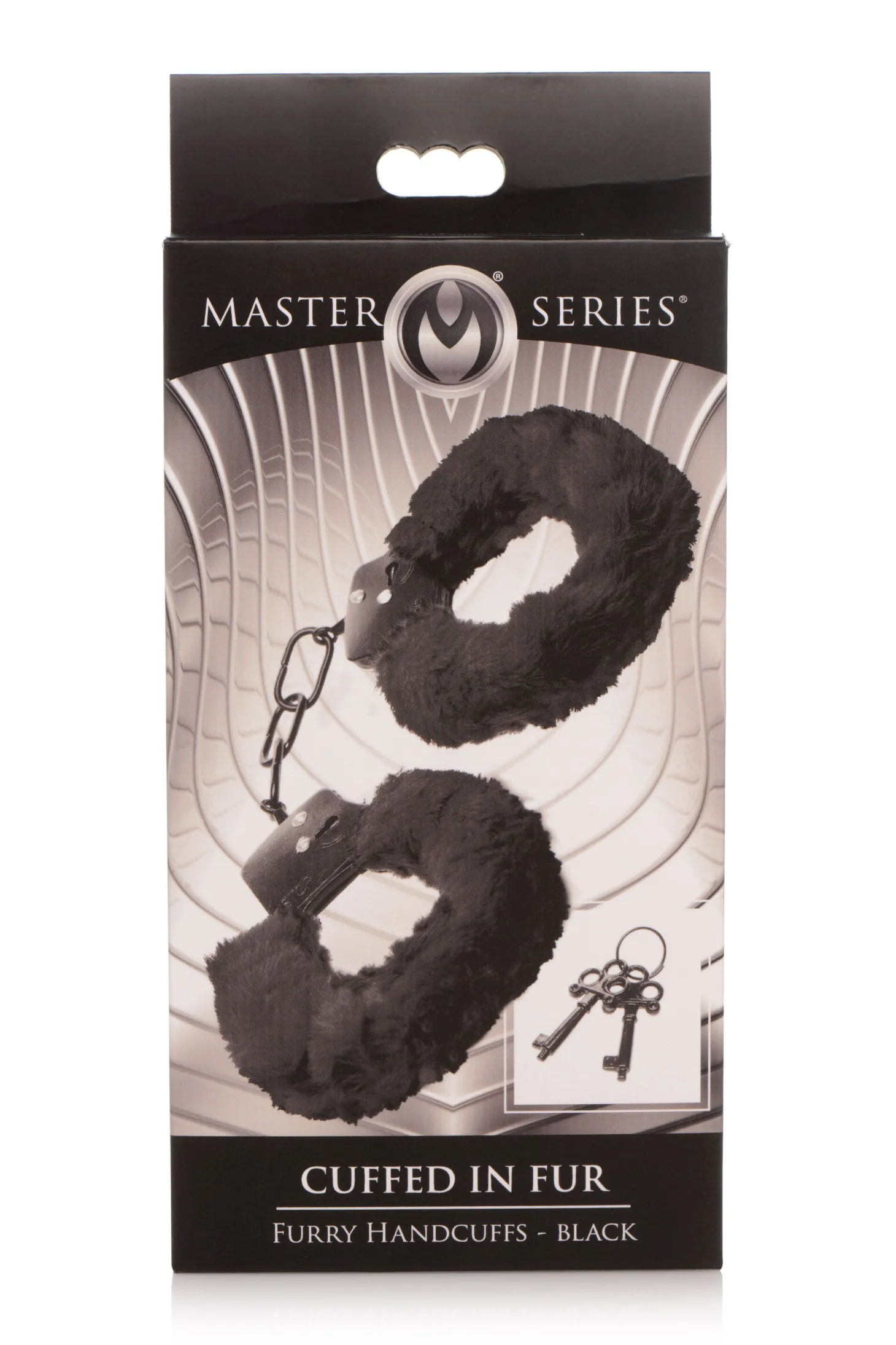 XR Brands - Cuffed In Fur Menottes - Noir