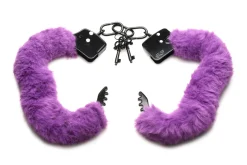 XR Brands - Cuffed In Fur Menottes - Violet