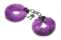 XR Brands - Cuffed In Fur Menottes - Violet
