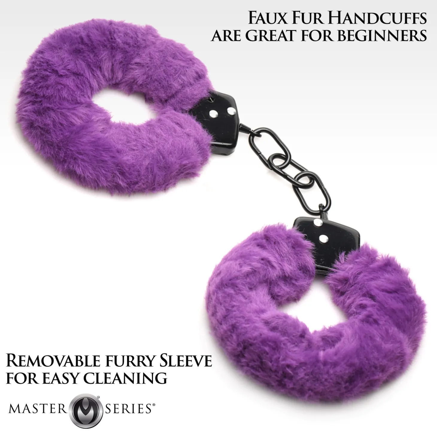 XR Brands - Cuffed In Fur Menottes - Violet