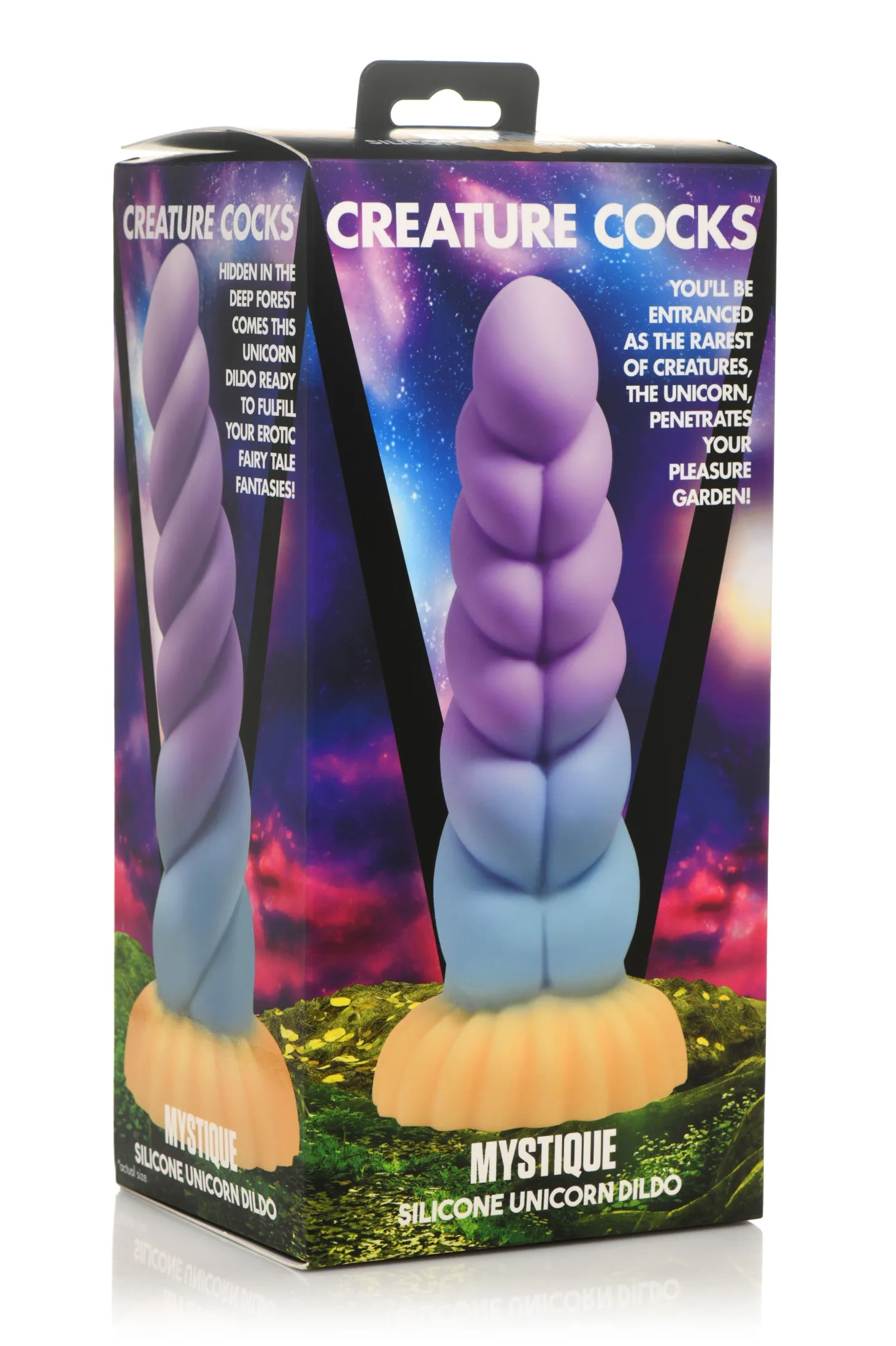 XR Brands - Dildo licorne mystique - Arc en ciel