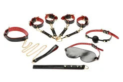 XR Brands - Ensemble de Bondage de Luxe pour Amoureux - Noir
