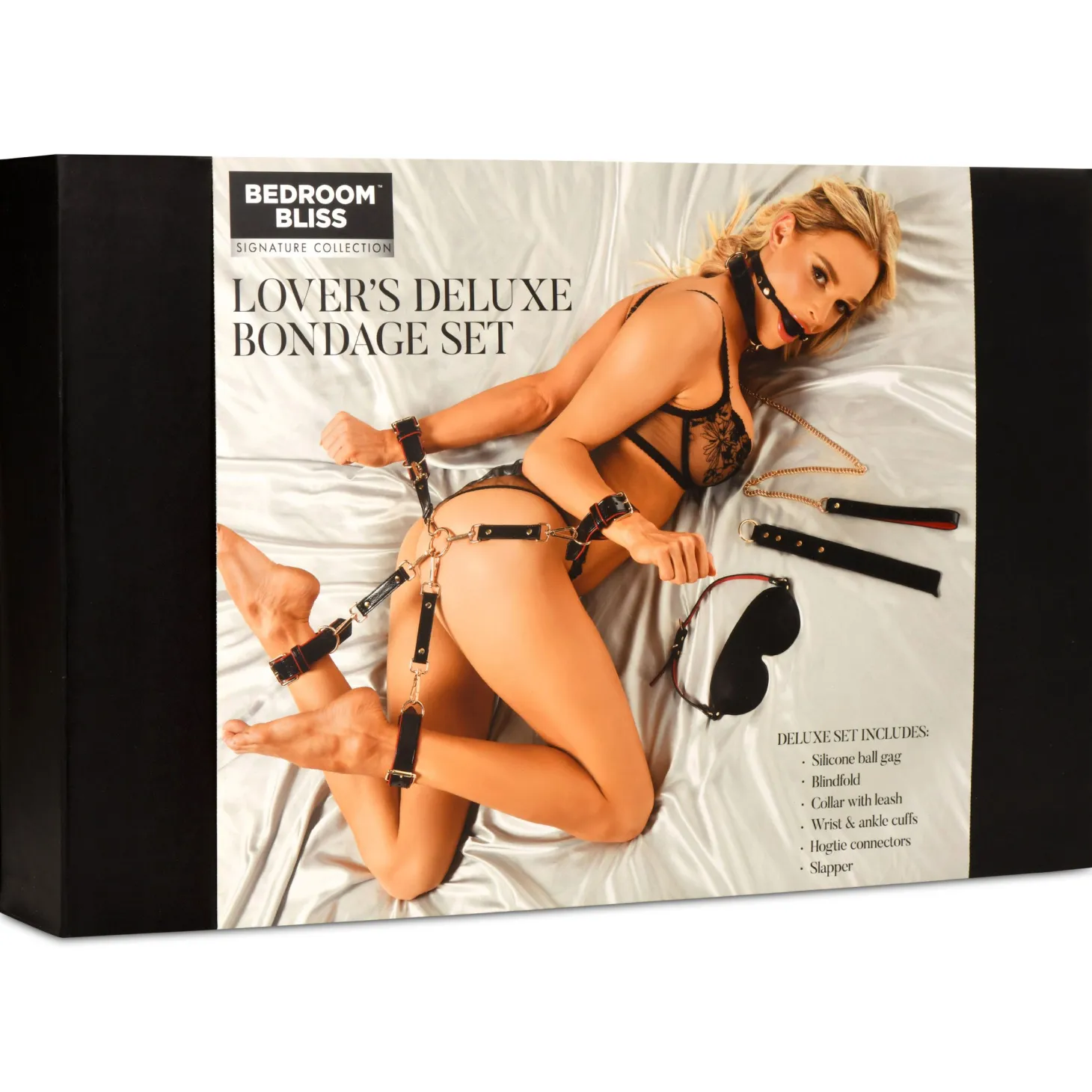 XR Brands - Ensemble de Bondage de Luxe pour Amoureux - Noir