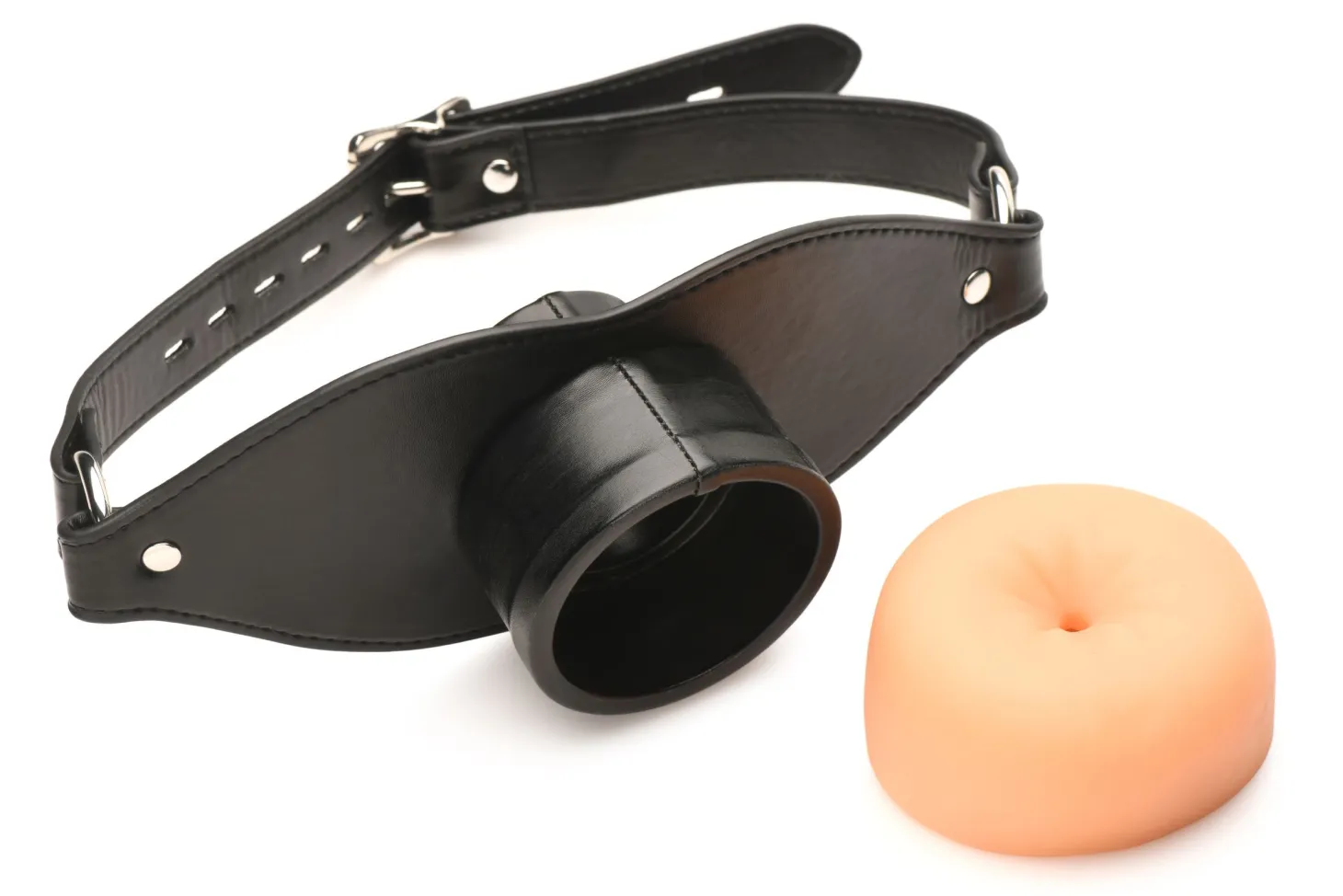 XR Brands - Gag Bouche Ass Face - Beige