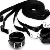 XR Brands - Kit de Contrainte de Lit Menottes de Lit - Noir