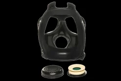 XR Brands - Masque à Gaz Inhalateur avec Bouteille - Noir et Blanc