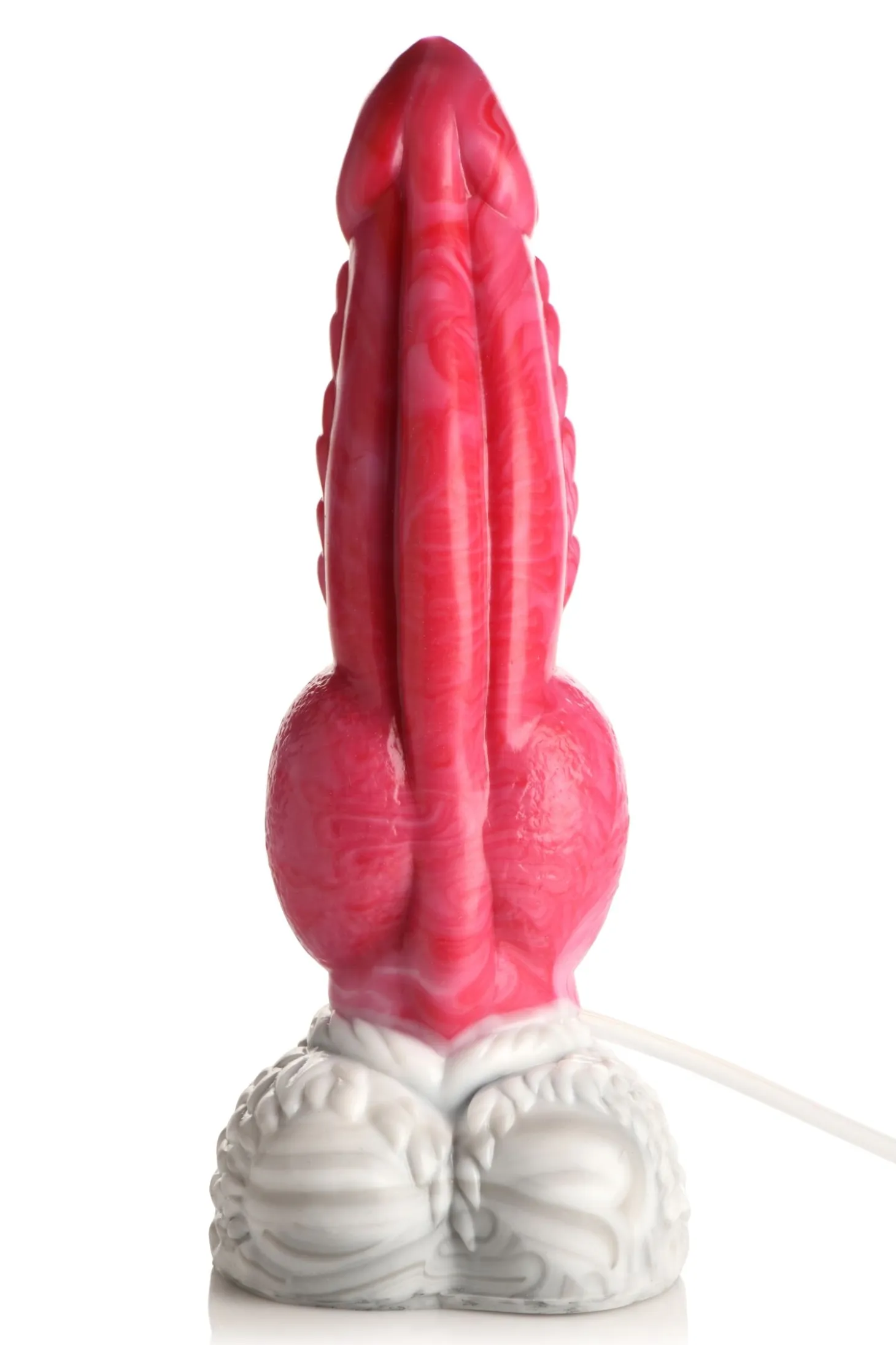XR Brands - Resurrector Phoenix Gode en Silicone Éjaculateur - Rouge/Blanc