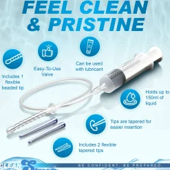 XR Brands - Seringue à Enema avec Accessoires - 150 ml