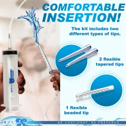 XR Brands - Seringue à Enema avec Accessoires - 150 ml