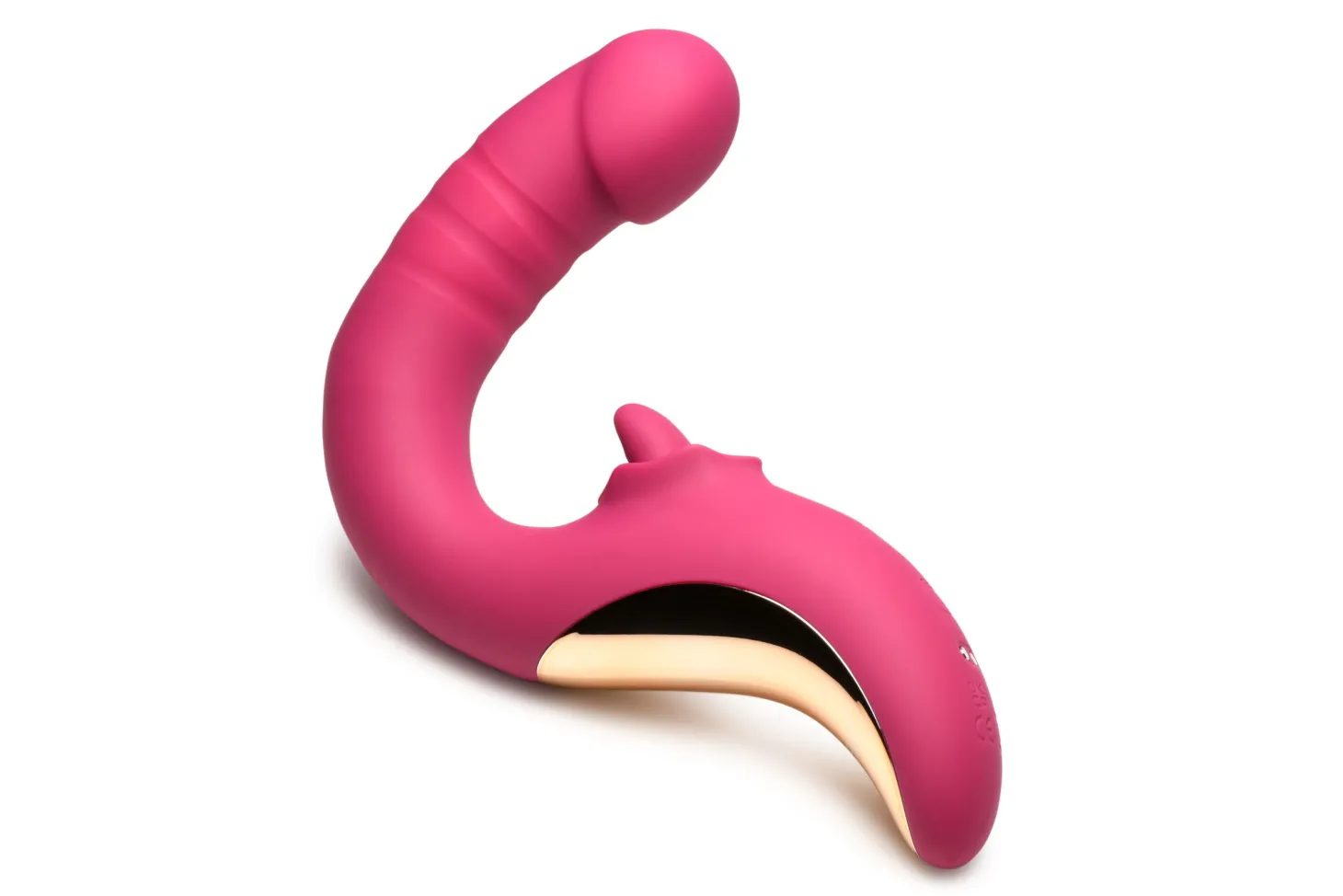 XR Brands - Vibromasseur Léchant et Pénétrant Tease & Please - Rose