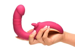XR Brands - Vibromasseur Léchant et Pénétrant Tease & Please - Rose