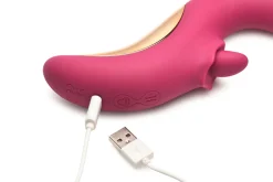 XR Brands - Vibromasseur Léchant et Pénétrant Tease & Please - Rose